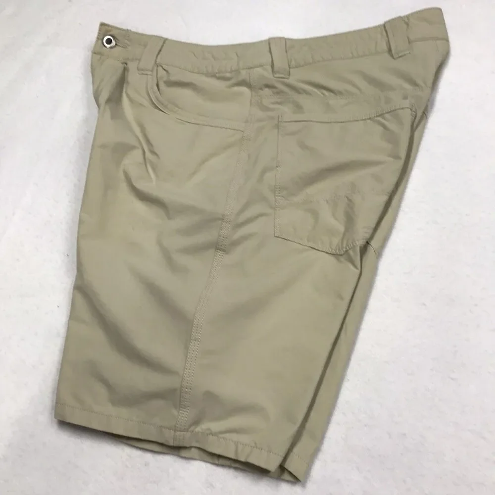 PATAGONIA Quandary Shorts Men 33W Tan Outdoor Hiking Lightweight Nylon Stretch